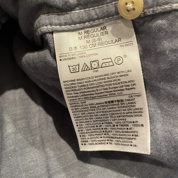 Gap blue and white checkered shirt - Picture 7 of 7